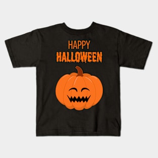 Happy Halloween Pumpkin Face #5 Kids T-Shirt